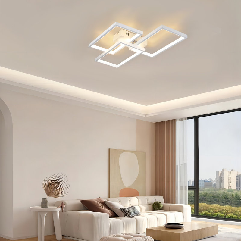 Coben LED Flush Mount, White