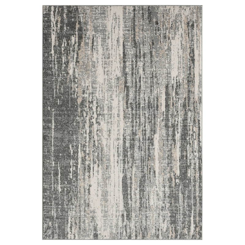 Tapis gris Genebern, Rectangle 5 pi 3 po x 7 pi 6 po