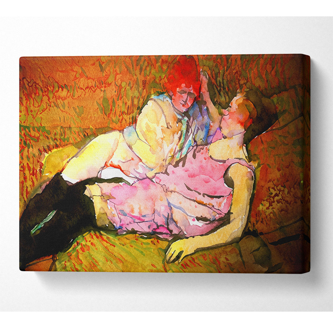 Toulouse Lautrec Das Sofa - Kunstdrucke auf Leinwand