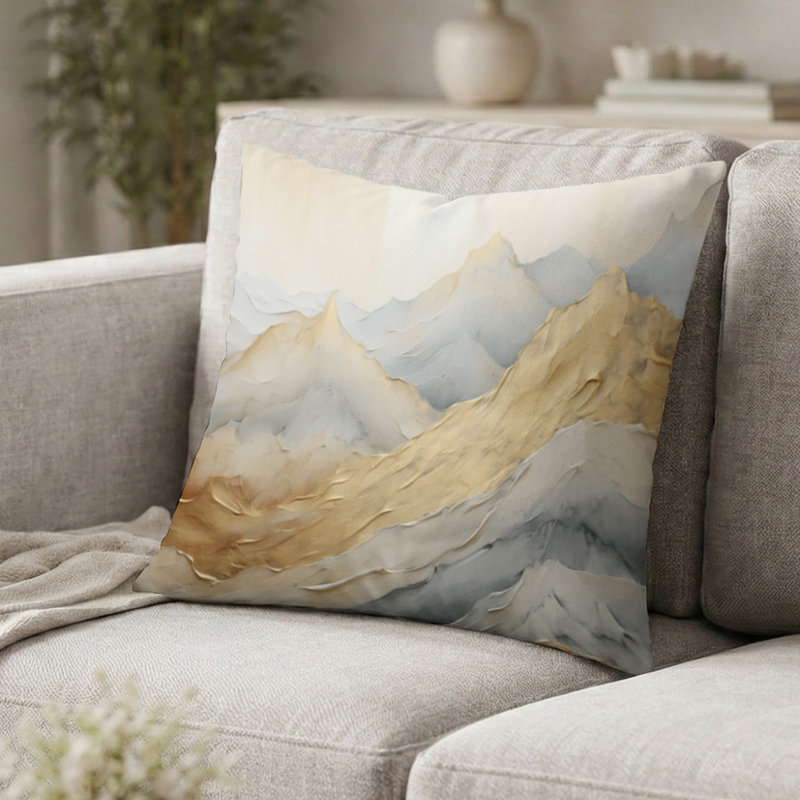 Coussin décoratif Alpine Mountain Harmony, H 16 po x l 16 po