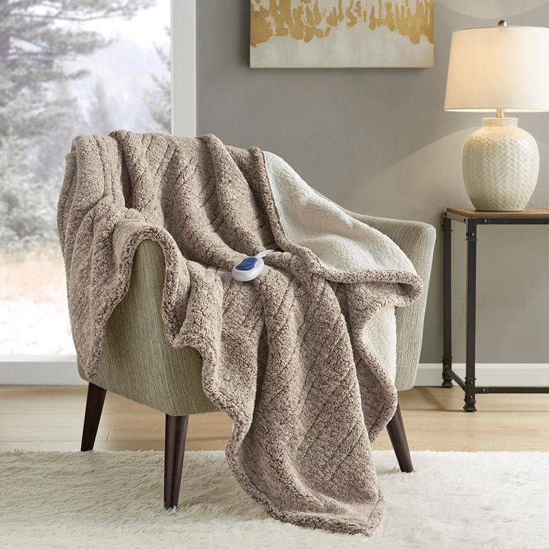 Jeté Sherpa Gracie Mills Mckinley, Gris