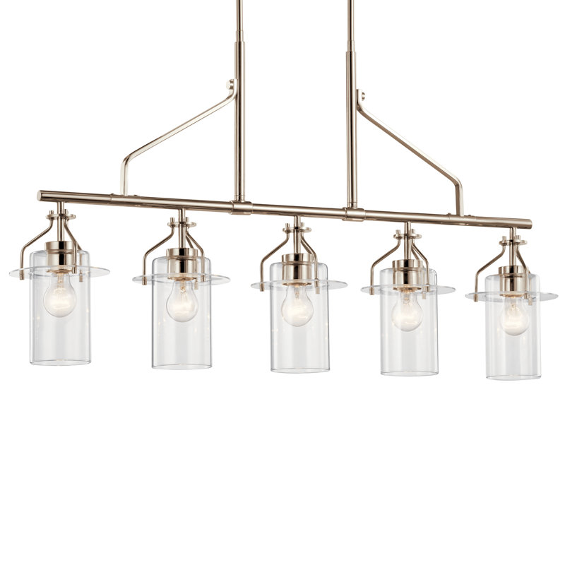 Lustre linéaire Everett 5Lt, Nickel poli