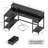 Reversible L Shaped Gaming Desk with Drawer, LED Lights & Power Outlets, Corner Computer Desk with Shelves & Monitor Stand-256461489-256461454