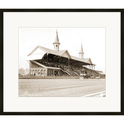 « derby day », reproduction de photo encadrée