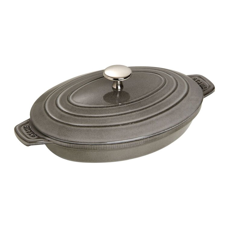 Staub Cast Iron 6-inch Round Gratin Baking Dish - Matte Black, 6-inch -  Foods Co.