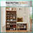 Shoe Storage Cabinet With Ample Storage And Bench For Hallway And Entryway(Oak)-78717315
