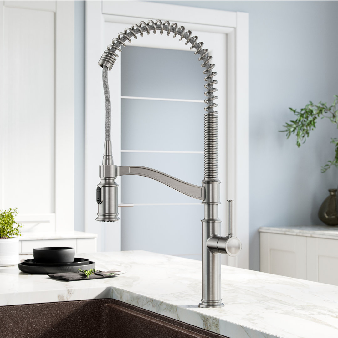 Sellette Pull Down Single Handle Kitchen Faucet Kraus 