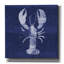 «Indigo Lobster» par Linda Woods, art mural sur toile-24810544
