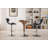 Adjustable Swivel Barstool With Chrome Base-879709742