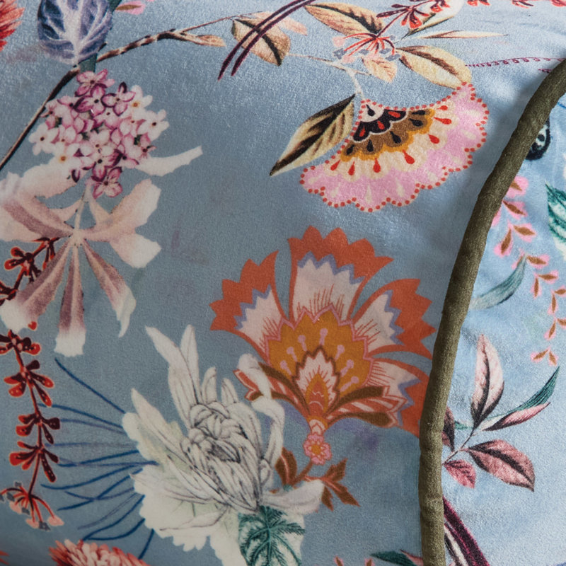 Velvet Bolster Pillow Cover & Insert