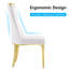 Chaise d'appoint en velours blanc Khristopher