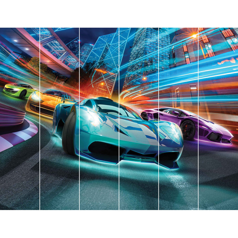 Supercar Racers 3.05m x 2.44m Matte Mural