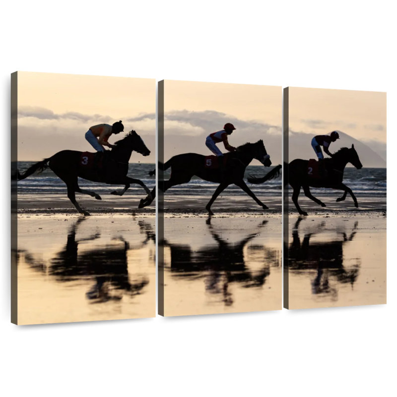 Sireci Iceland Horse Racing, 48" H x 74" W