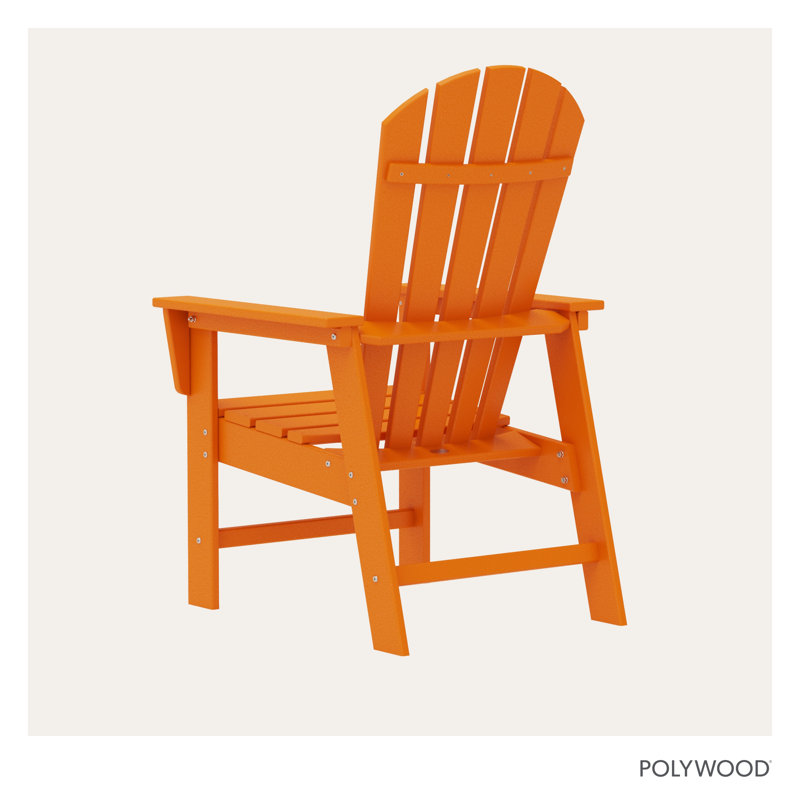 POLYWOOD South Beach Casual Chair, Tangerine