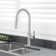 Pull Out Single Handle Kitchen Faucet with Double Function Sprayer Head