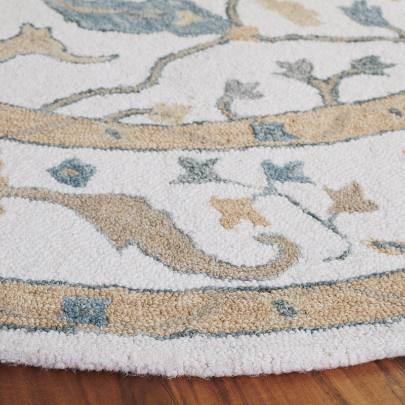 Metro Hand Tufted Wool Oriental Rug, Round 6'