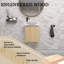 Meuble-lavabo simple 16 po avec plateau en résine Jaiona-65472987