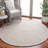 Textural Hand Tufted Wool/Cotton Oriental Rug in Ivory-256181481