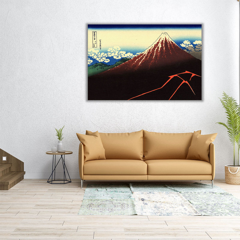 «Lightning dessous du sommet», reproduction d'art sur toile, H 20 po x l 30 po
