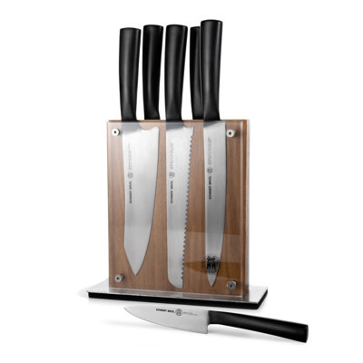 Schmidt Brothers Cutlery Carbon 6, 7-Piece Knife Block Set