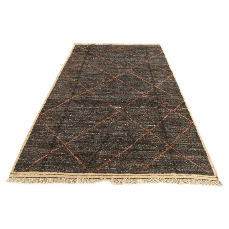 Moroccan Dark Brown Rug