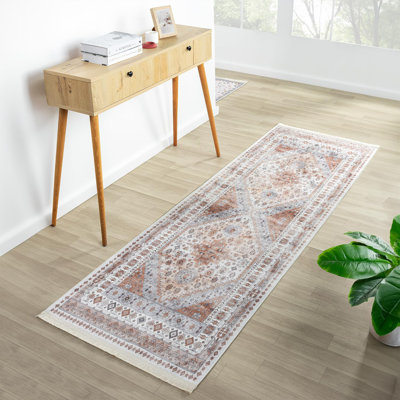 Tapis rectangulaire Daibhidh avec envers antidérapant