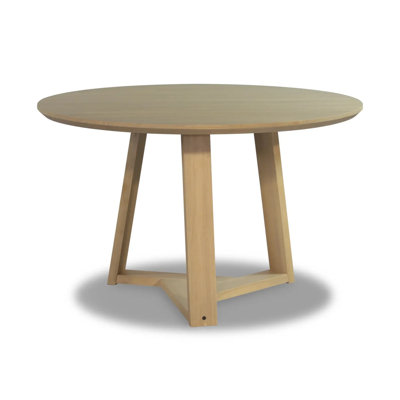 Cascais Round Dining Table With Japandi Base