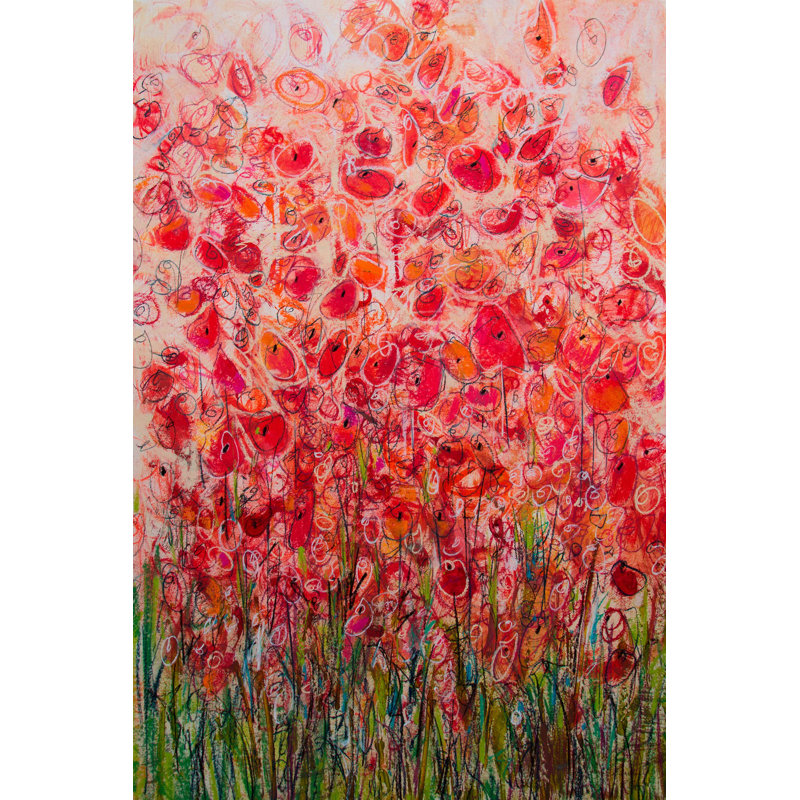 « flowing frenzy », reproduction d’art sur toile tendue, H 30 po x l 20 po x P 1,5 po