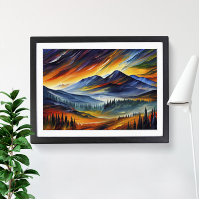 Mountain View Vol.1 Abstract - Framed Print