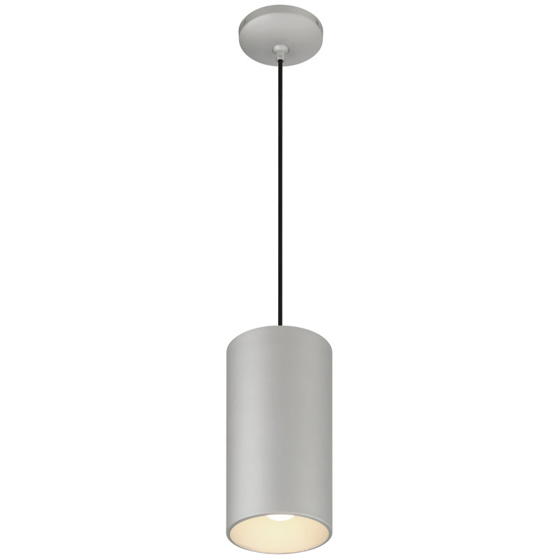 Luminaire suspendu cylindrique 1 lumière, Satin
