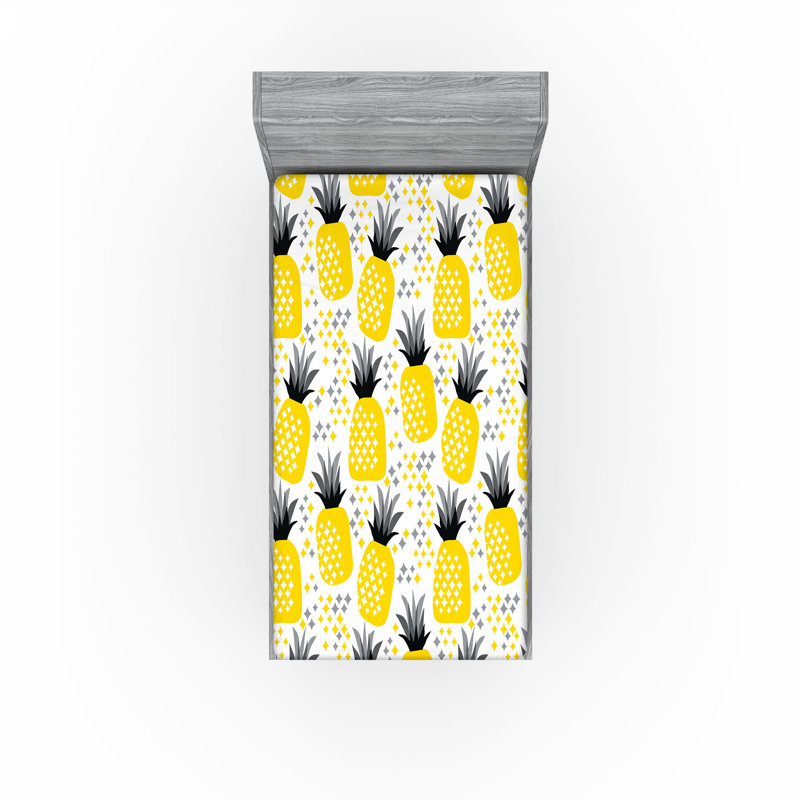 Ensemble de 2 draps-housses Ambesonne, Drap-housse de taille simple