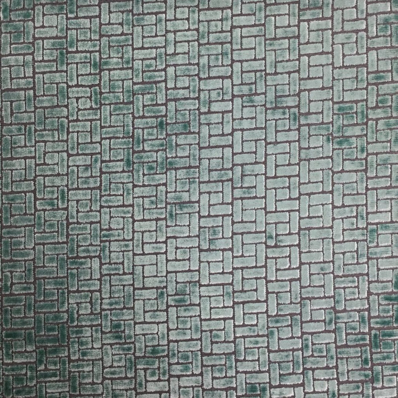 Westfield Burnout Velvet Drapery Fabric, Laguna