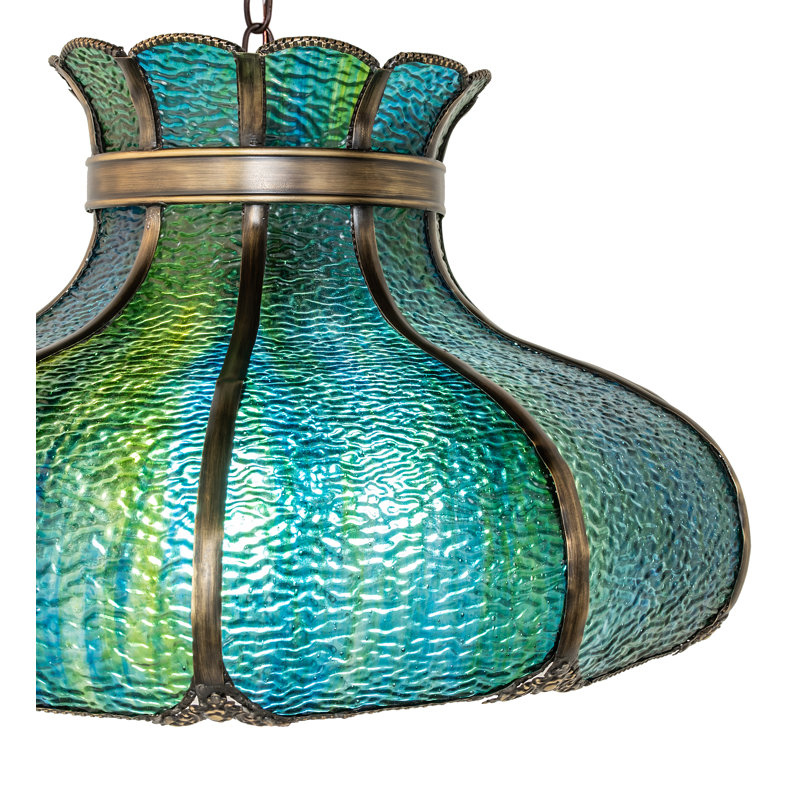 Luminaire suspendu en forme de dôme à 3 lumières