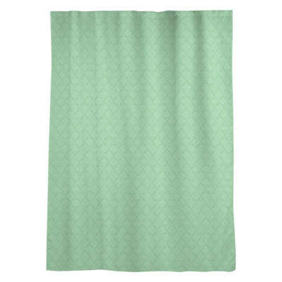 Panneau de rideau simple avec passe-tringle au motif géométrique