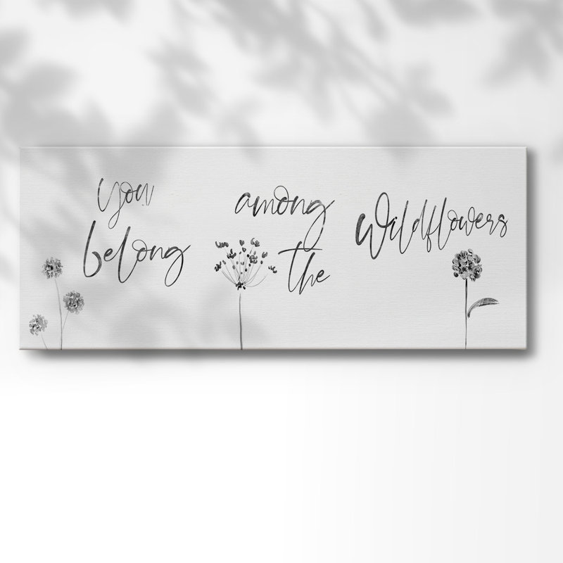 Parmi les fleurs sauvages, H 8 po x l 20 po x P 1,5 po