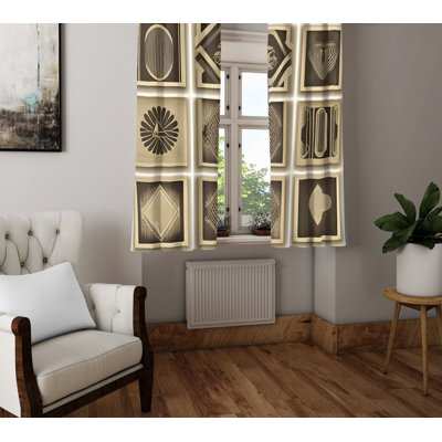 Brushton Semi Sheer Curtain Pair