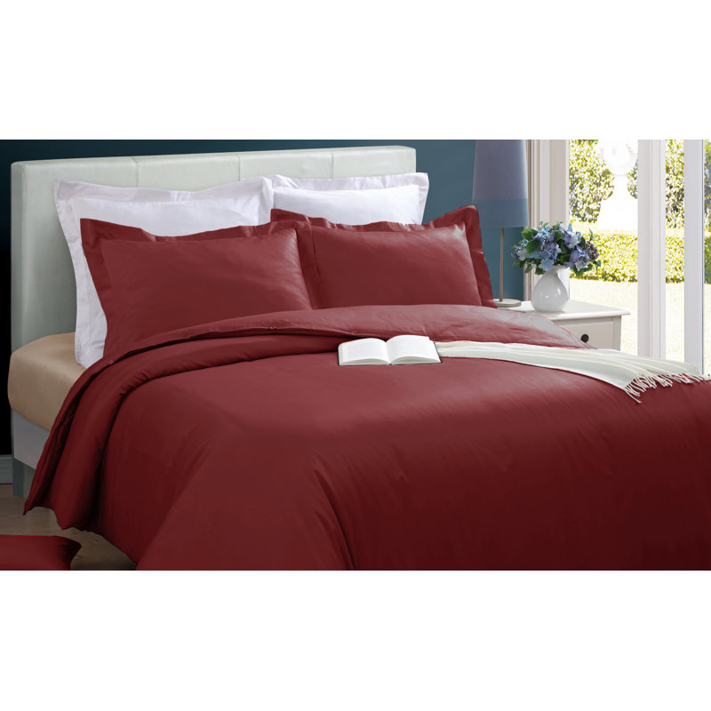 Cotton Duvet Cover, Twin + 2 Shams, Taupe