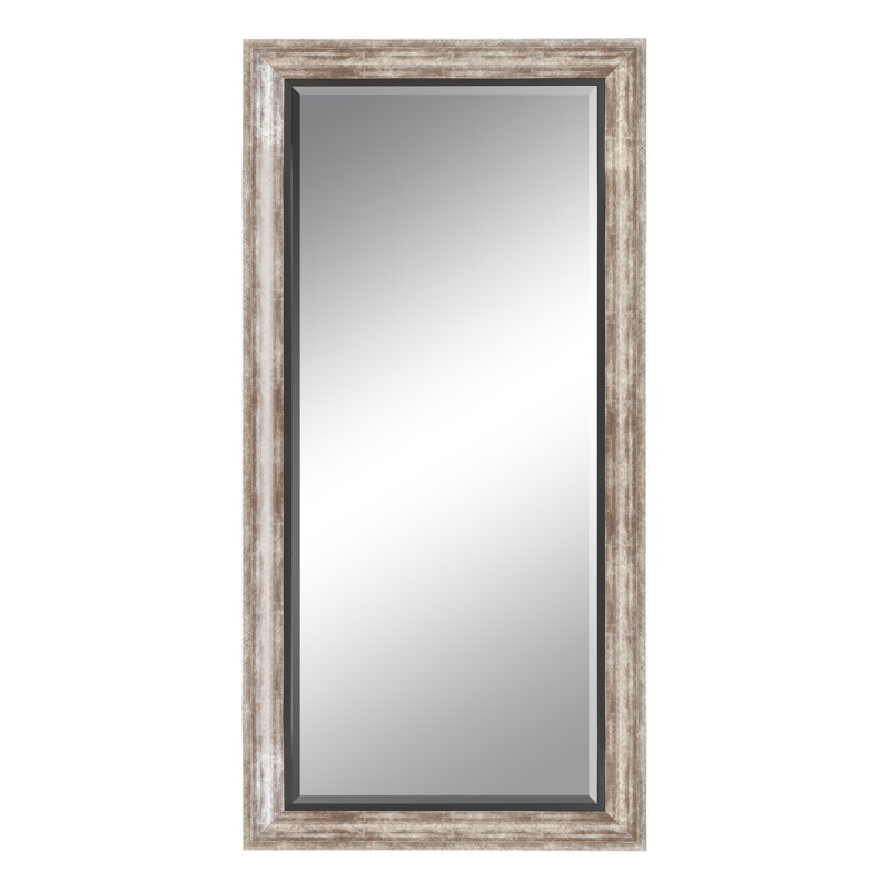 Flat Wall Mirror, Mahogany