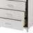 White 5-Drawer Chest With Metal Legs
