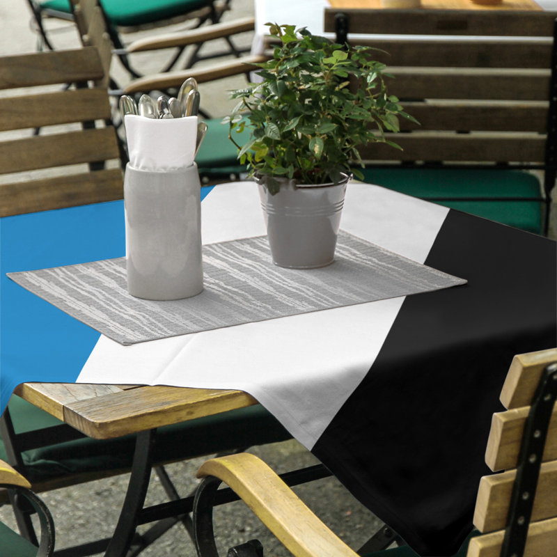 Nappe basket Orlando, Bleu / blanc / noir