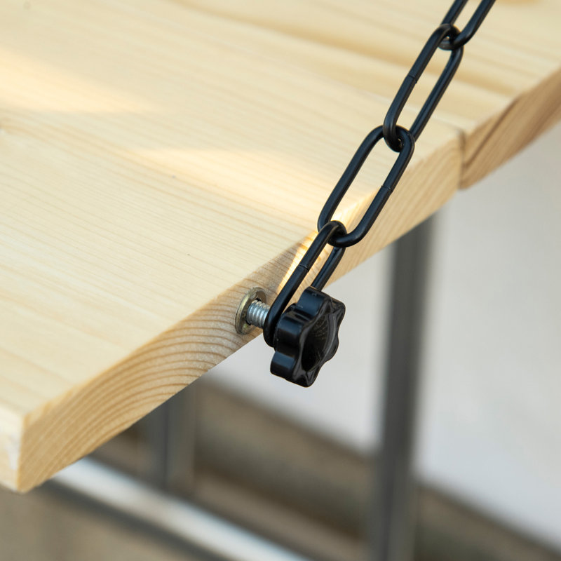 Table de balcon, barre de garde-corps pliable en bois d'épinette, table de service et bureau, peut accueillir jusqu'à 3,9 pouces
