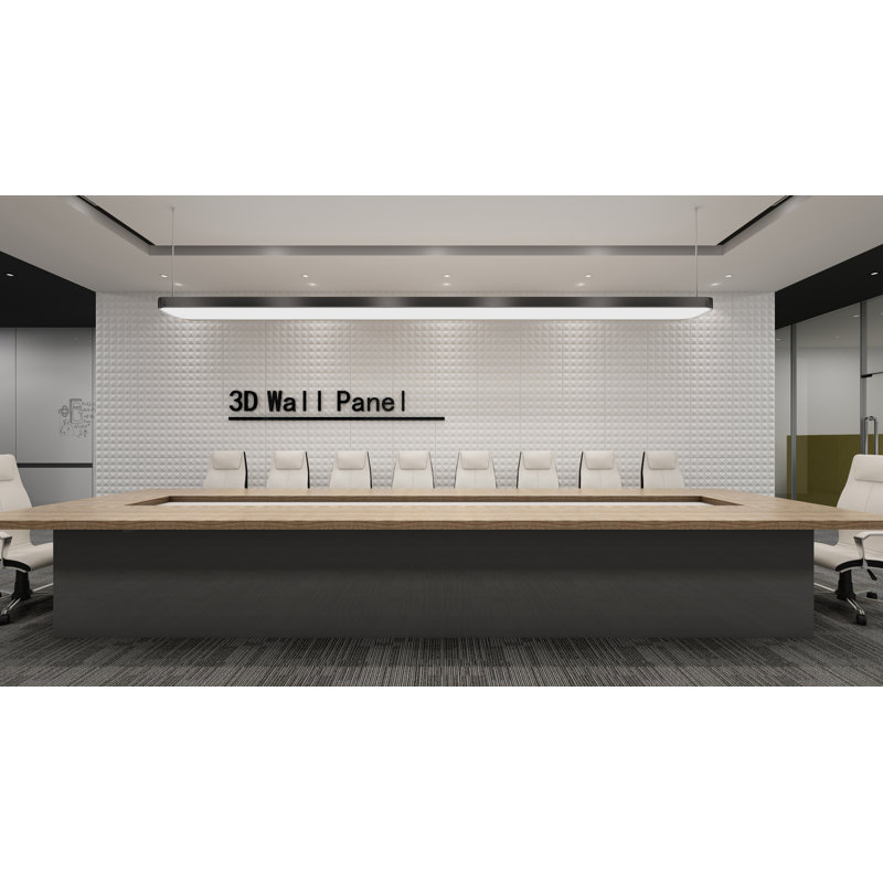Panneau mural 3D blanc 19,7 po x 19,7 po Falkirk Ross (paquet de 10)