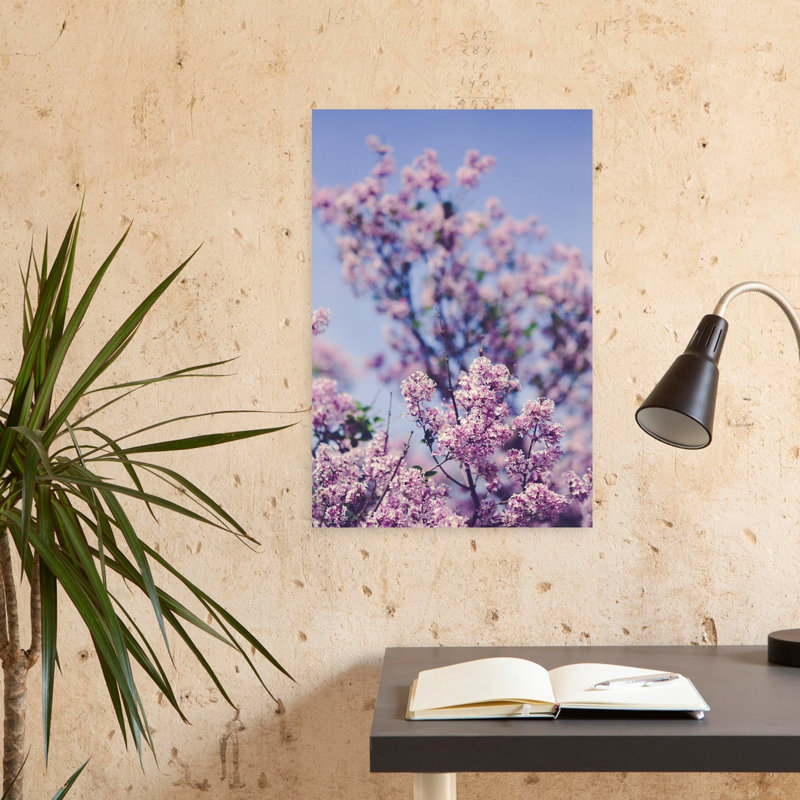 Printemps, lilas, fleurs paisibles, sérénité, cerisier tranquille, fleur de lilas, art mural, H 24 po x l 16 po