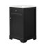 Meuble-lavabo de 20 pouces avec lavabo, porte à fermeture douce, support de rangement et tablette réglable pour une organisation efficace-126233216