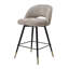 Cliff Swivel Upholstered Stool with Metal Frame-72767077-72767078