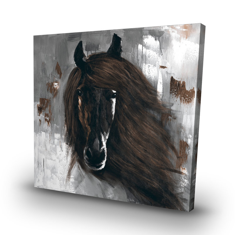 horse - 32"x32" art on canvas
