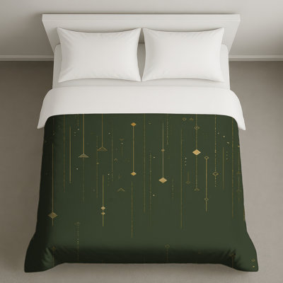 Housse de couette abstraite Gold Lines Bedding
