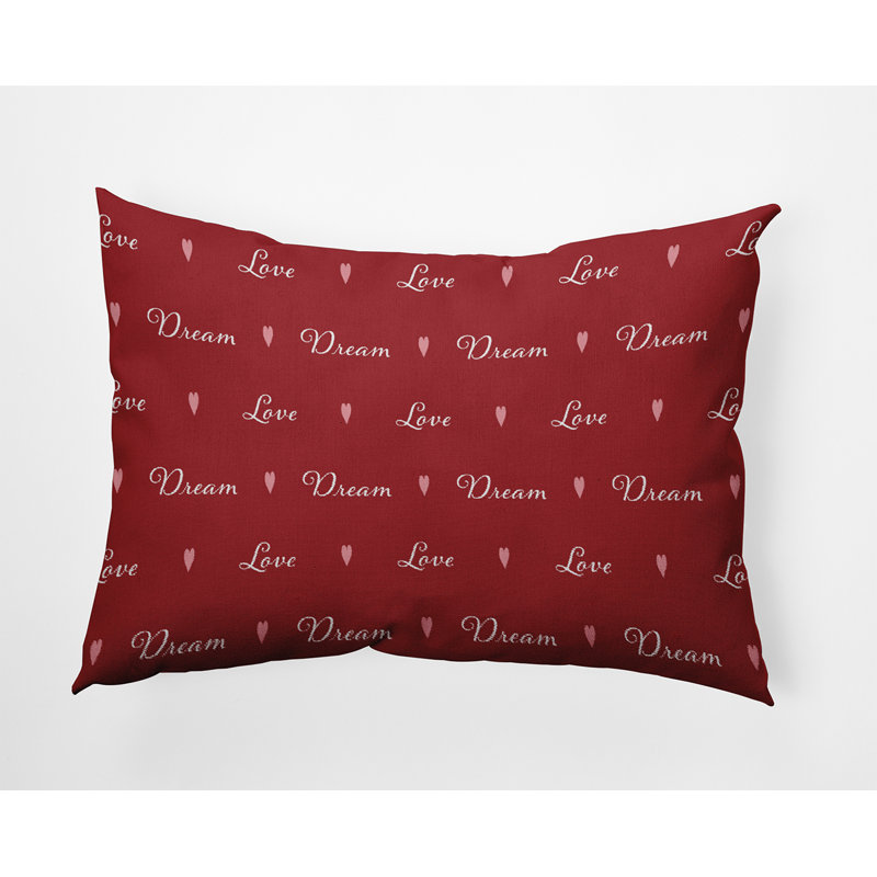 Polyester Indoor/Outdoor Throw Pillow, 14"H x 20"W, Rectangular