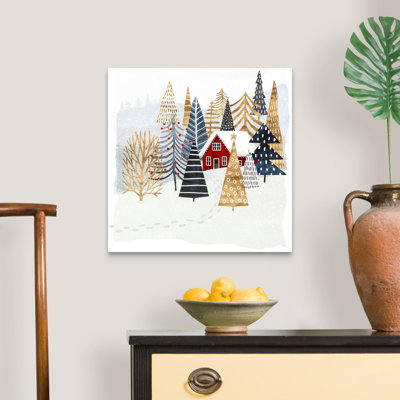 «Christmas Chalet I» par Victoria Borges - reproduction d'art sur toile