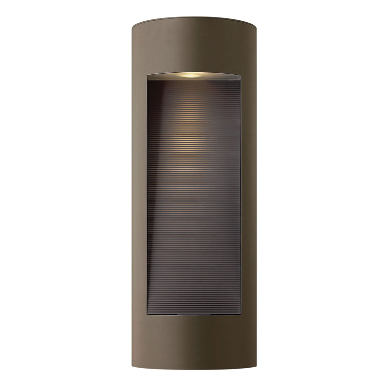 Luna LED 2-Light Outdoor Flush Mount, 16" H x 6" W x 3.5" D, Bronze, LED